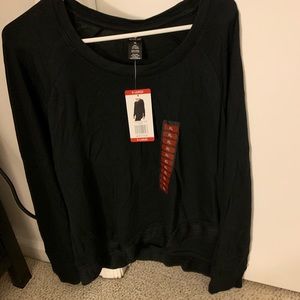 Black long sleeve workout shirt